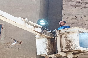 متابعة الاعمال اليومية بالحي 