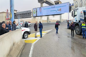 محافظ القاهرة يقوم بجولة تفقدية للإشراف على رفع تراكمات مياه الأمطار