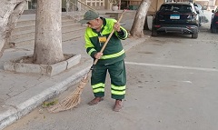 رفع جميع المخلفات بنطاق منطقة جاردن سيتي