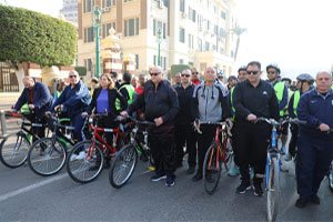 محافظة القاهرة تنظم جولة ميدانية بالدراجات بمنطقة وسط البلد