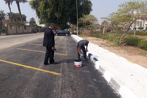 استكمال التطوير فى جميع مناطق الحي