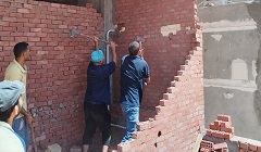 إزالة اعمال مخالفة في المهد بعقار بشارع جوزيف تيتو