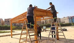 رفع كفاءة حديقة المستقبل بحي المقطم