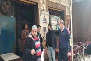 حملة لتنفيذ الإجراءات الاحترازية بالحي  