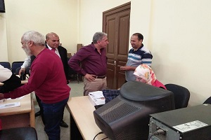 السيد رئيس الحي يتفقد مواقع مبادرة 100 مليون صحة بالحي