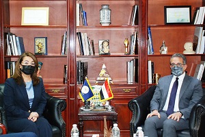 وزير السياحة والآثار يستقبل المدير التنفيذي لمكتب الأمم المتحدة المعني بالمخدرات والجريمة