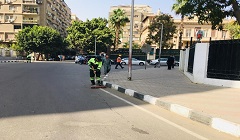رفع كفاءة النظافة بالحي 