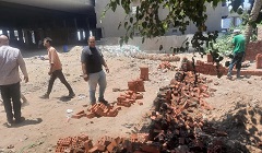 حملة للتصدى للبناء المخالف بنطاق الحي