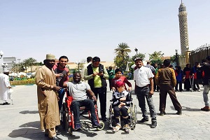 كشف طبي على المشاركين من ذوي الاعاقة في الملتقي العربي والافريقي