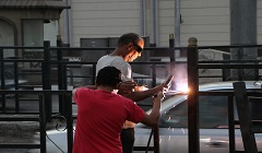 الانتهاء من إصلاح الأسوار الحديديه بداية نفق الأزهر