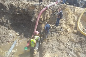 حملات لرفع الإشغالات بشوارع الخليفة