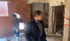 متابعة الأعمال اليومية بالحي 