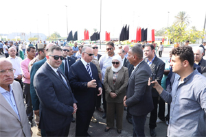 محافظ القاهرة يتفقد اصطفاف المعدات الهندسية والمركبات الخاصة