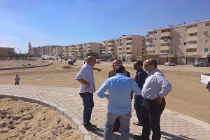 متابعة لرفع كفاءة ورصف المنطقة المخصصة لسكان العشوائيات