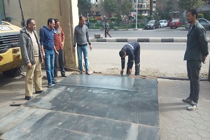 أعمال صيانة داخلية للحي