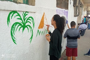 متابعة الاعمال اليومية بالحي 