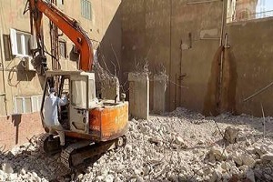 حملة مكبرة على طريق الأوتوستراد لإزالة مخالفات المباني