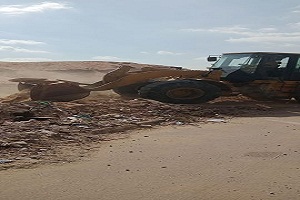 حملة نظافة وتجريد ورفع الرتش بشوارع الحي