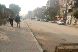 متابعة رئيس الحي لأعمال النظافة بشارع قصر الثقافة