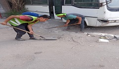 تجريد شارع المبتديان ومنطقة الوزارات بحي السيدة زينب