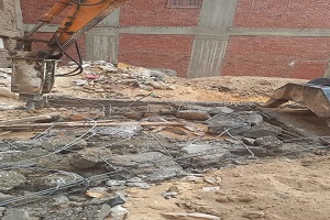 حمله لإيقاف أعمال البناء المخالف بنطاق الحي