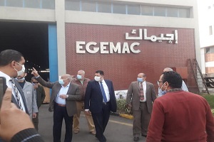 زيارة شركة اجيماك ومتابعة  اعمال التطوير الجارية 