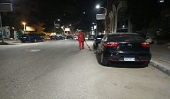 حملة نظافة وإزالة اشغالات في شارع الخمسين