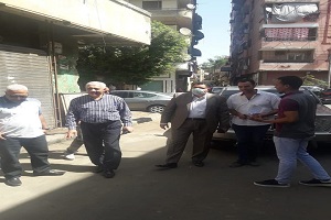 متابعة أعمال التطوير الجارية بالحي 