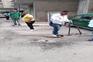 حمله مكبره لرفع جميع الاشغالات التي تعوق حركة المواطنين