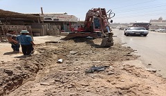 رئيسة الحي تتفقد أعمال تطوير المدينة الصناعية للرخام بشق الثعبان