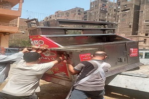 حملة لرفع إشغالات الطريق