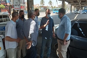 متابعة أعمال التطوير الجاريةبالحي 