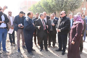 جولة ميدانيه لمحافظ القاهرة بحلوان