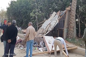 حملات لرفع الإشغالات بالبساتين