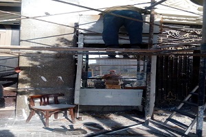 رفع فاترينة بميدان التحرير