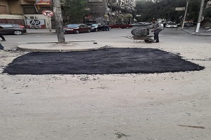 رفع كفاءة وتطوير الطرق والأرصفة