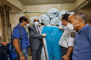 حي حلوان يقوم بالمساهمات الإجتماعية لتخطي جائحة كورونا