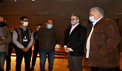 وزير السياحة والآثاريتفقد قاعة النسيج المصري بالمتحف القومي للحضارة المصرية