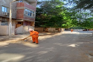 حملات نظافه بشوارع وميادين الحي