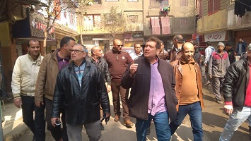 حملة لرفع الإشغالات من الشوارع الرئيسية