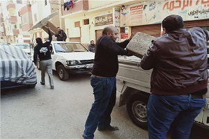 حمله لإزالة الإشغالات على طريق الأتوستراد