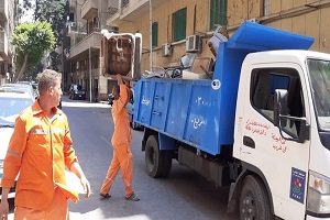 رفع إشغالات بجاردن سيتي