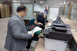 تفقد رئيس الحى المركز التكنولوجي 