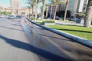 نظافة شارع ميريت بقصر النيل