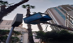 رفع كفاءة الإنارة بمربع جاردن سيتي