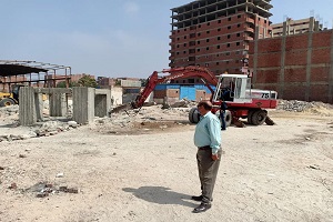 إزالة عدد (٣) منزل سويسى بدون ترخيص بحي السلام أول