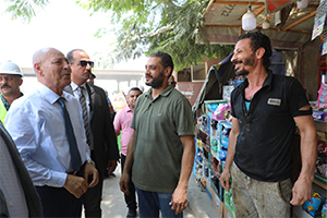 محافظ القاهرة يتفقد أحياء الزاوية الحمراء وحدائق القبه