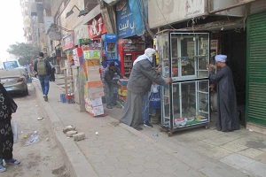 حي دار السلام يوقف أعمال بناء مخالف بشارع زيدان