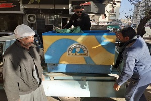 رفع الاشغالات التي تعوق المارة 