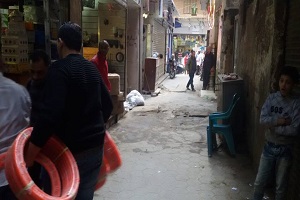 حملة لرفع الإشغالات بالحي